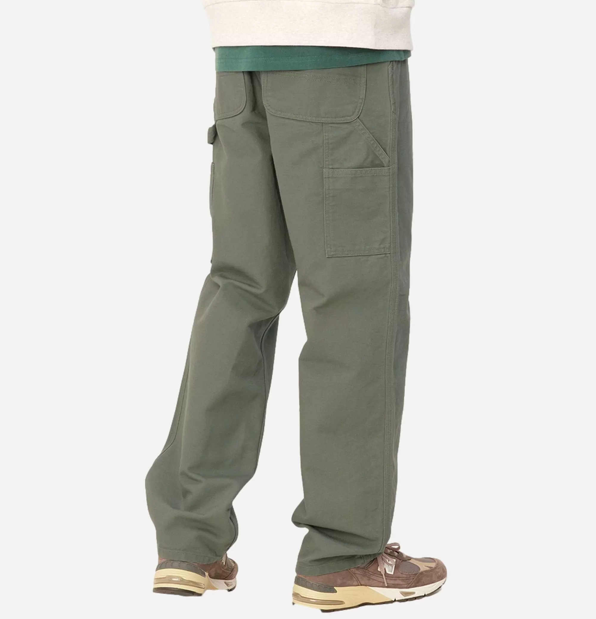 CARHARTT WIP Single Knee Pant Smoke Green^ Chinos