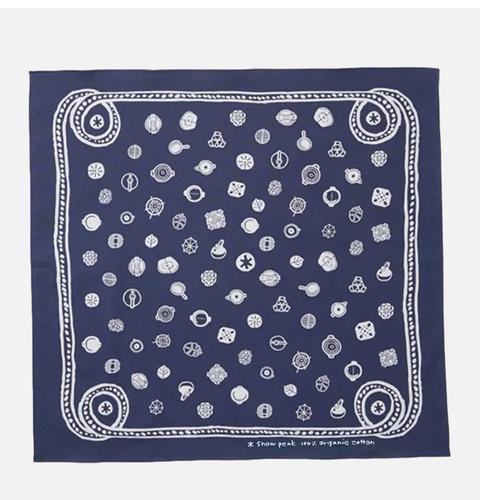 SNOW PEAK Sp Dot Bandana Navy^ Accessoires