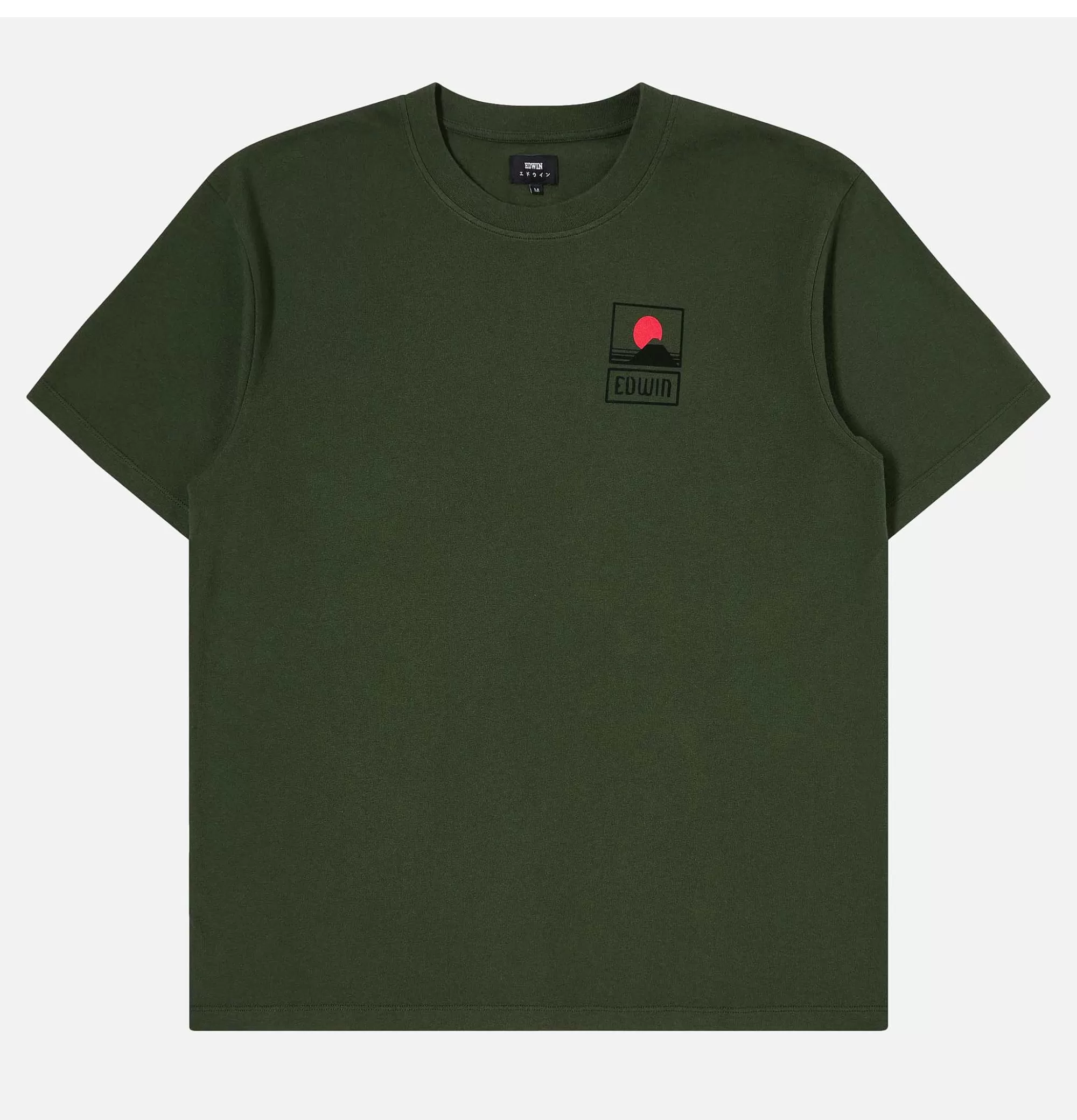 EDWIN Sunset Mt Fuji T-Shirt Green^ T-Shirts