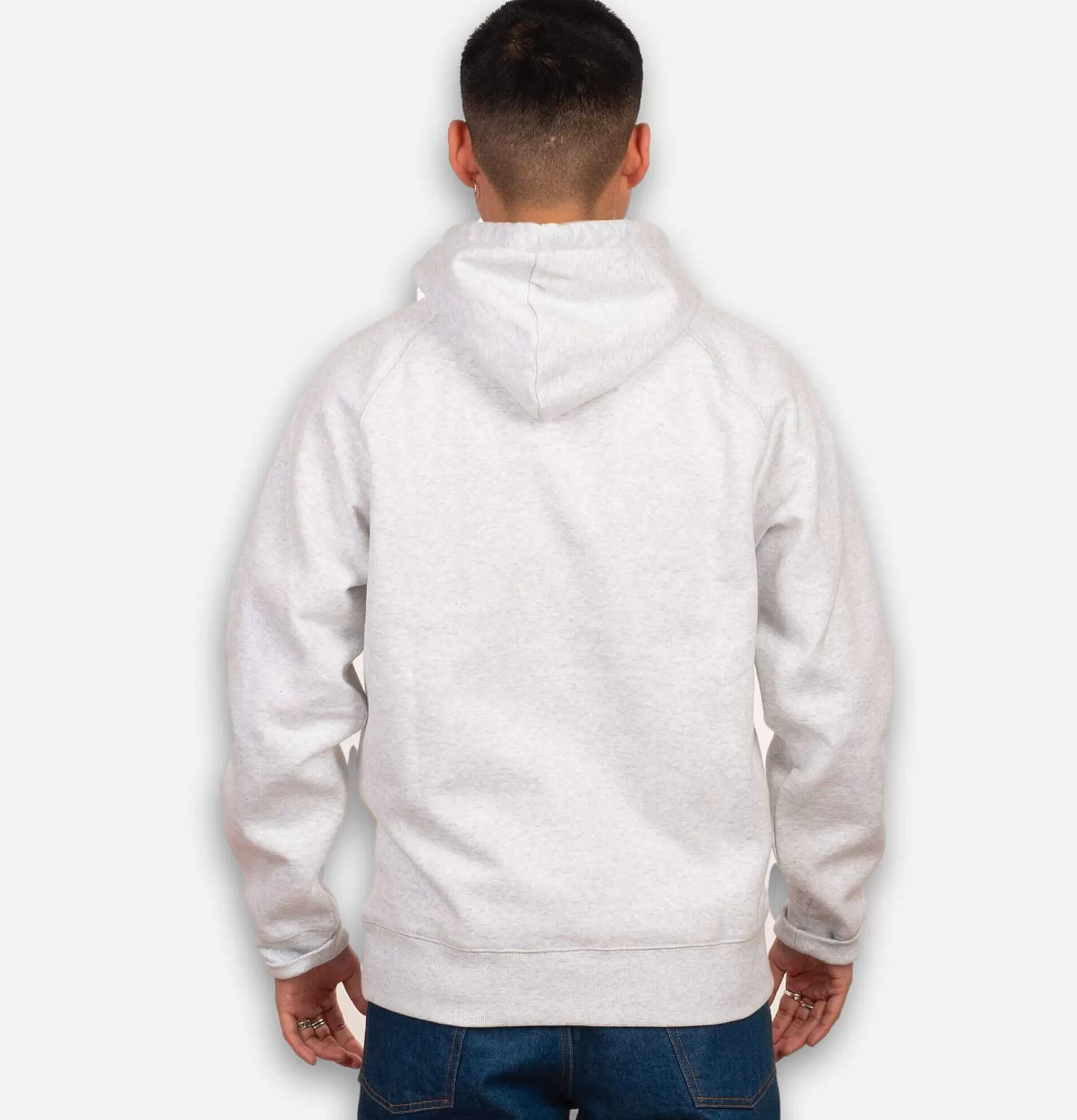 CARHARTT WIP Sweat Hooded Chase Ash Grey Heather^ Sweats & Polaires