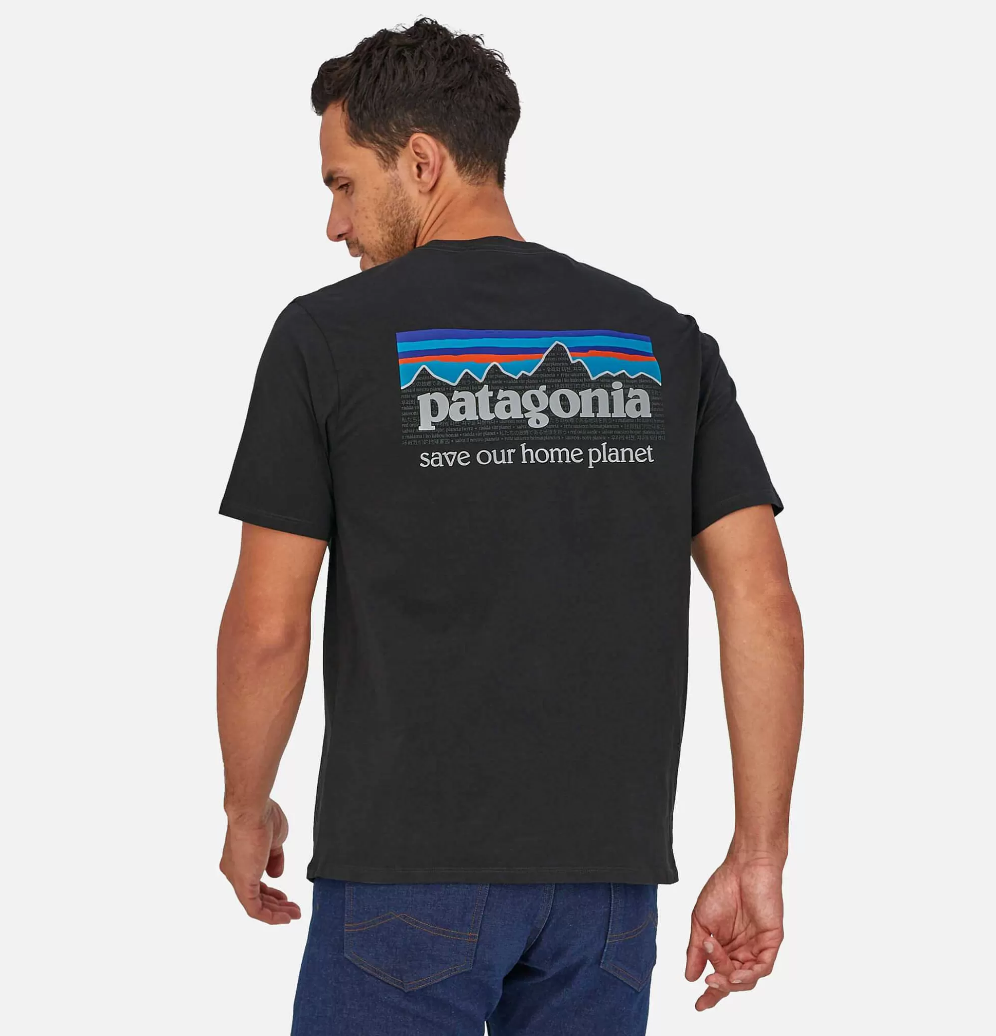 PATAGONIA Tee Shirt P6 Mission Ink Black^ T-Shirts