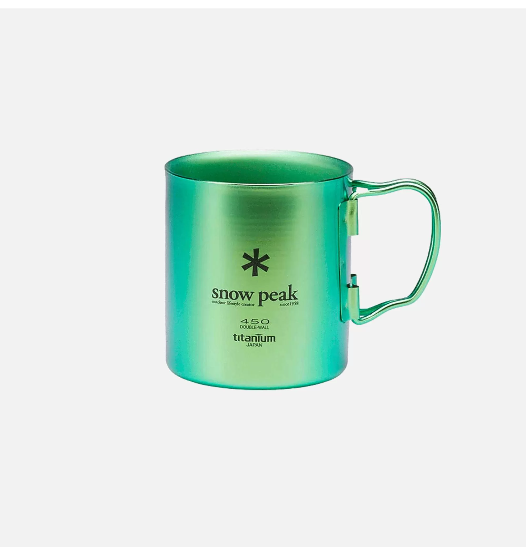 SNOW PEAK Titanium Single Cup 450 Green^ Maison