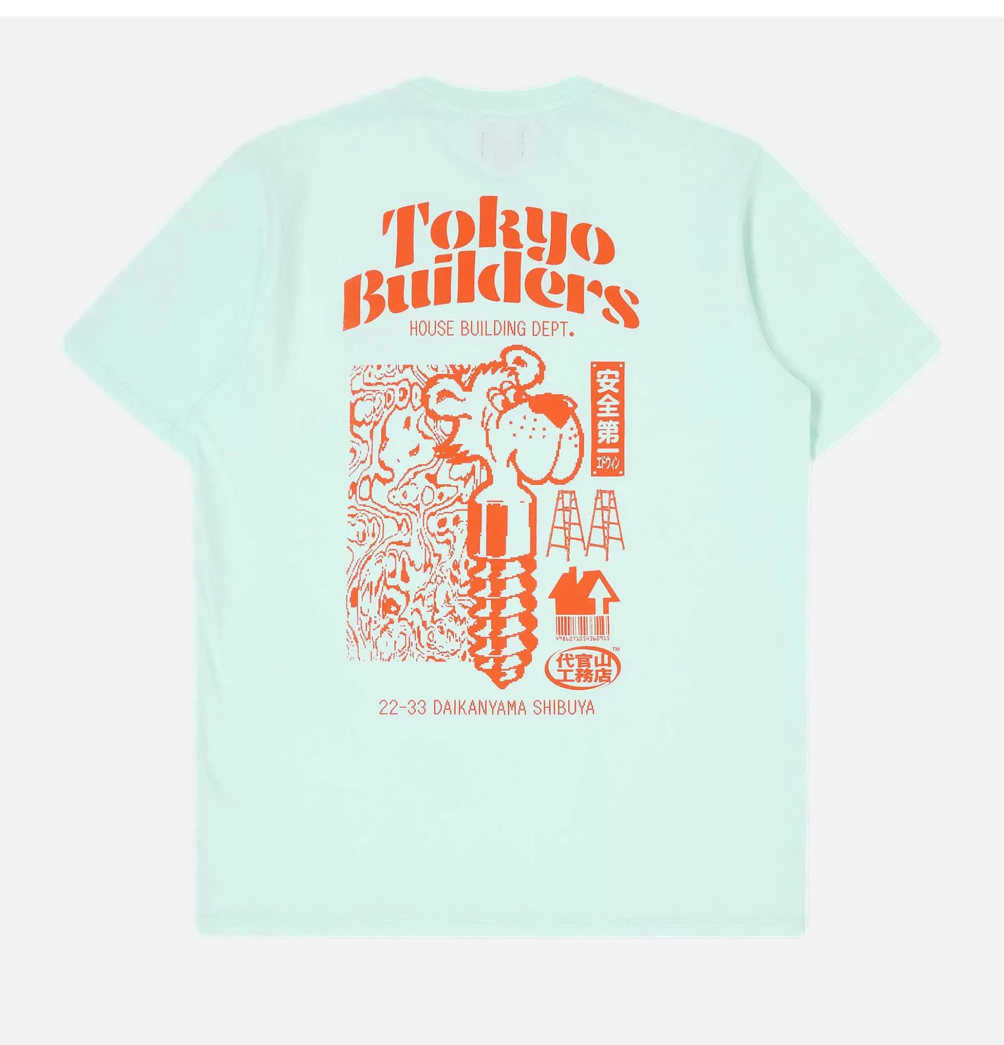 EDWIN Tokyo Builders Tee Aqua^ T-Shirts