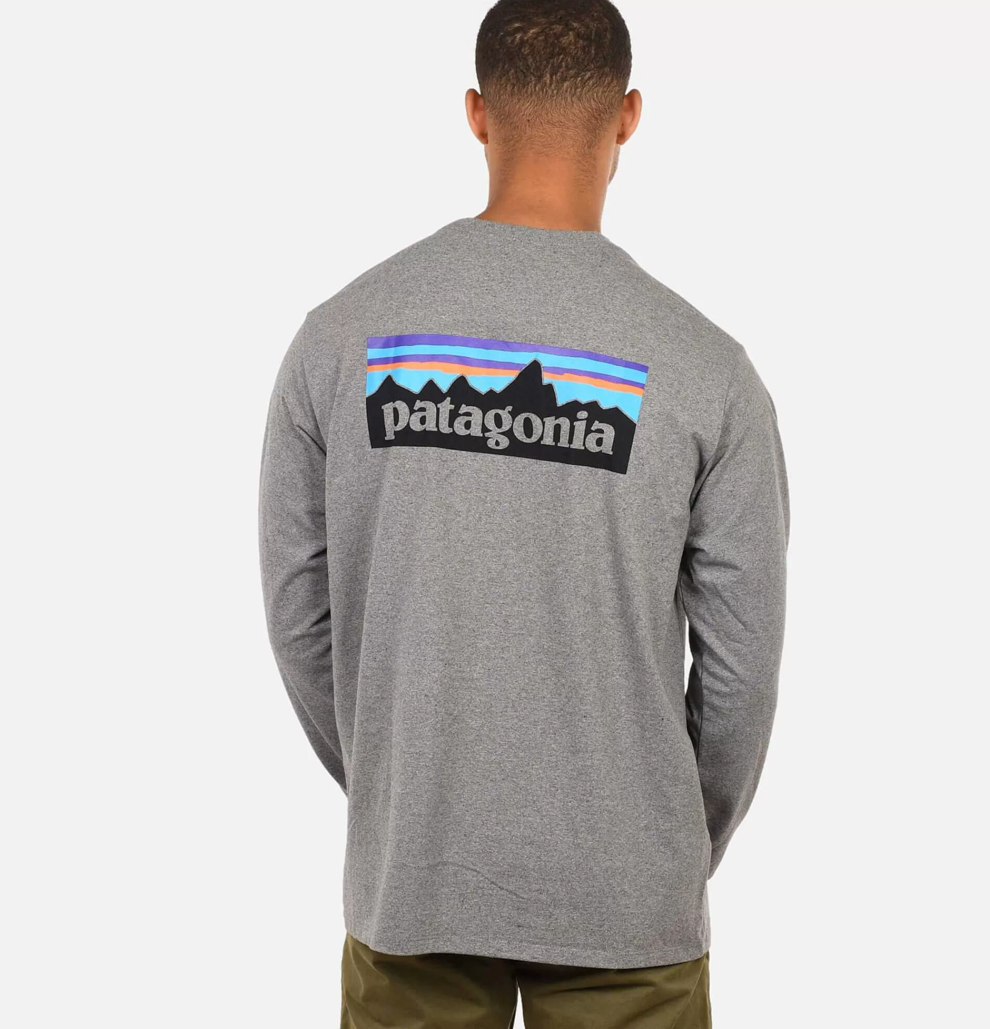 PATAGONIA T-Shirt P6 Logo Ml Grey^ T-Shirts