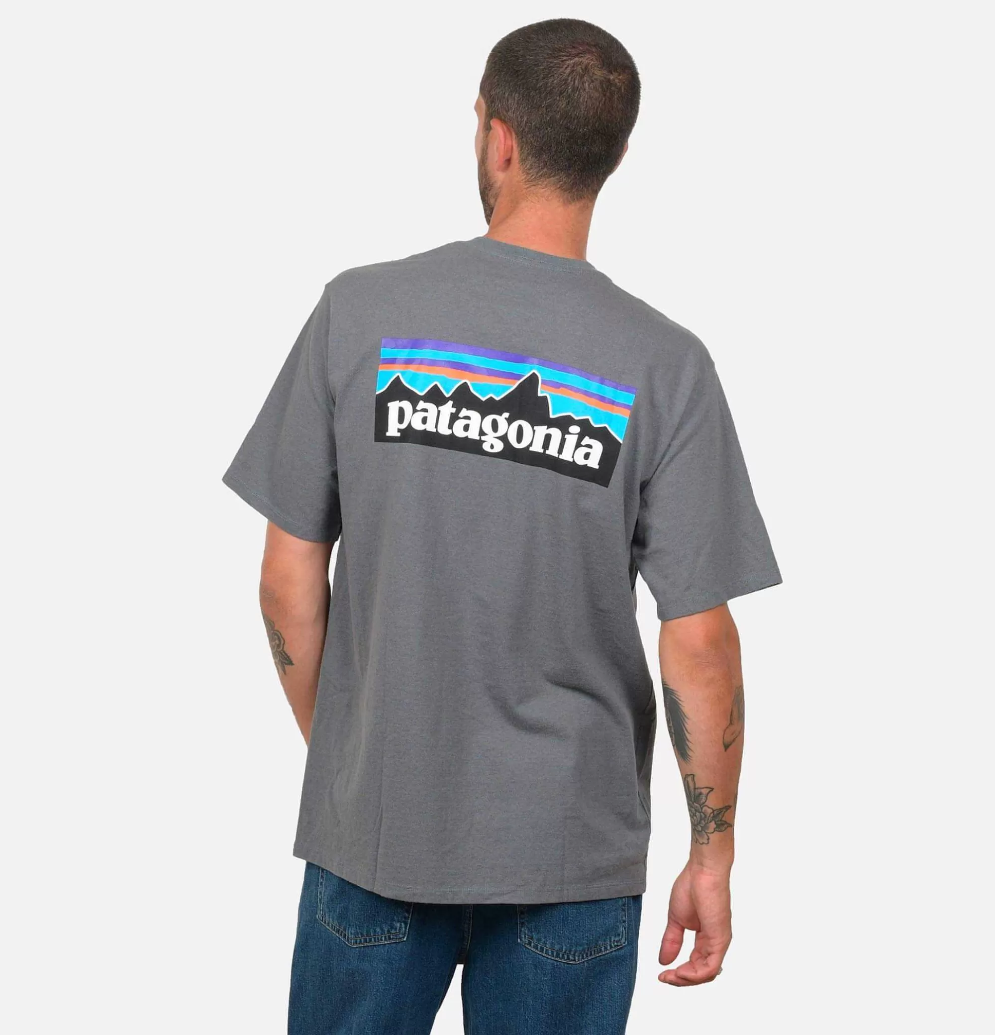 PATAGONIA T-Shirt P6 Logo Plume Grey^ T-Shirts