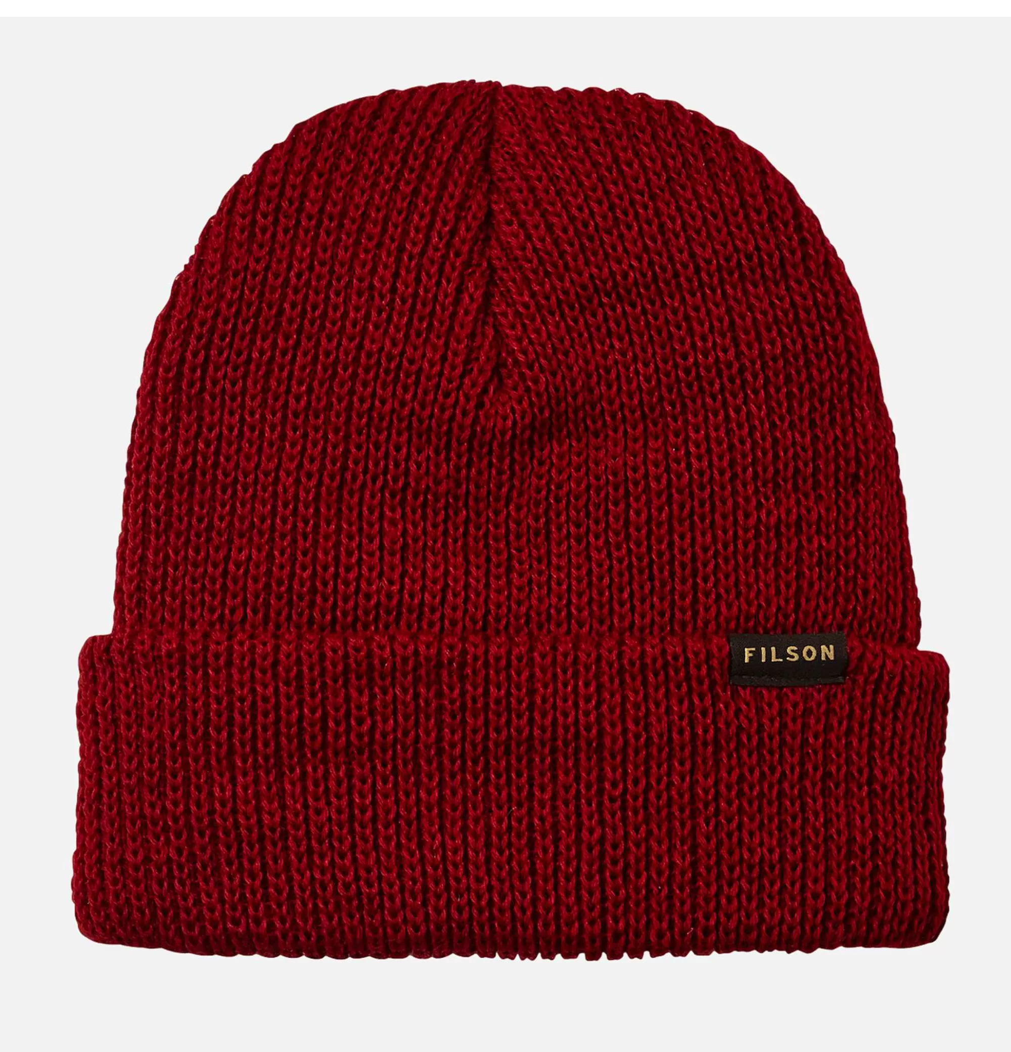 FILSON Watch Cap Ballard Wool Red^ Gants • Bonnets • Echarpes