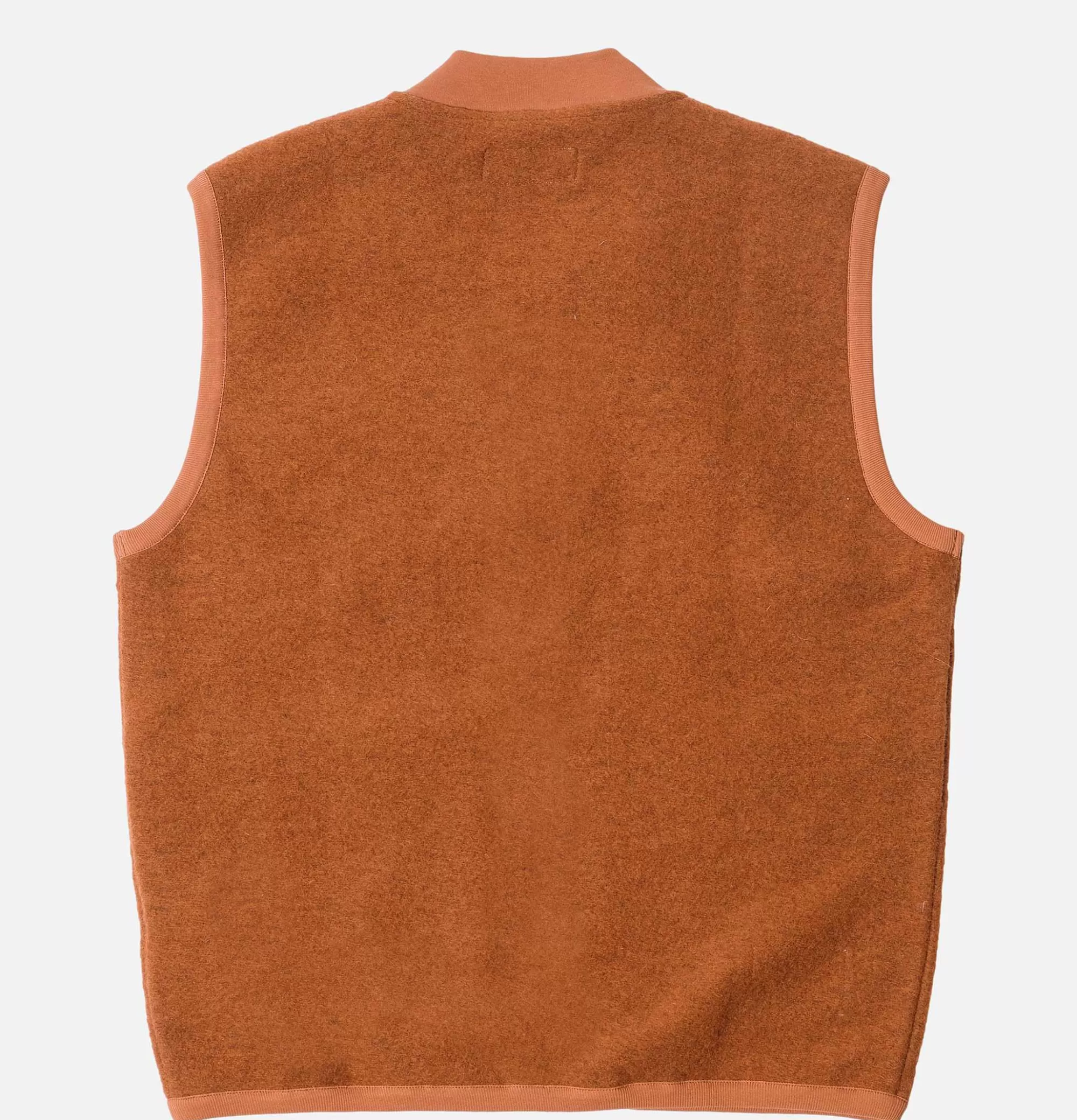 UNIVERSAL WORKS Zip Waistcoat Wool Orange^ Pulls & Cardigans